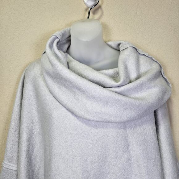 Free People Huntington Oversized Pullover Womens S Cowl Neck Sweatshirt Tulip - Picture 6 of 16